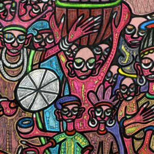 Priest and Priestess in Festivity Mood of Ibeji Ceremony