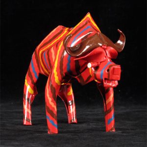 Painted Cape Buffalo (medium size)