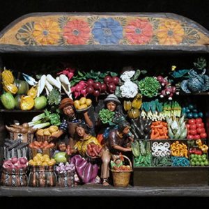 Mercado de las Verduras (Produce Market) Retablo