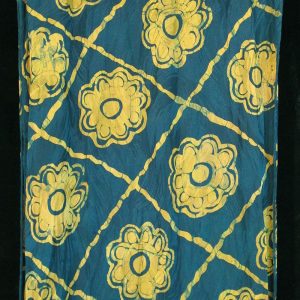 Batik Scarf on Silk by Gasali Adeyemo