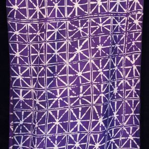 Batik Scarf on Silk by Gasali Adeyemo
