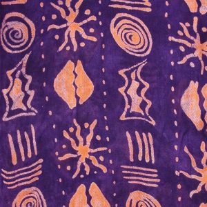 Batik Shawl on Rayon by Gasali Adeyemo