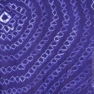 Indigo Tie-dye Shawl on Rayon by Gasali Adeyemo
