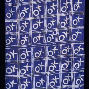 Batik Scarf on Silk by Gasali Adeyemo