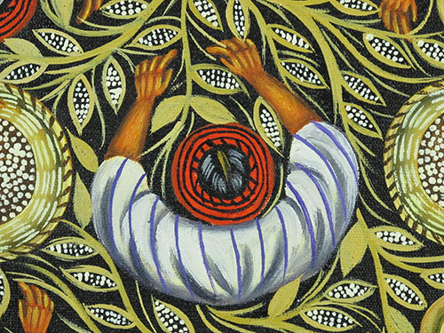 Harvesting Corn (Bird's Eye View)