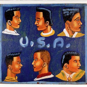 "U.S.A." Barbershop Sign