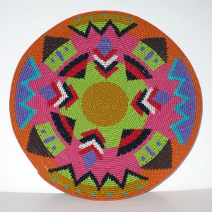 Imbenge Zulu "Hardwire"Wire Basket - pictorial style