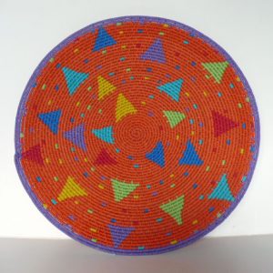 Imbenge Zulu "Hardwire"Wire Basket - geometric style