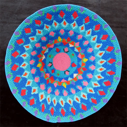 Imbenge Zulu "Hardwire"Wire Basket - geometric style
