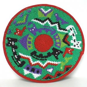 Imbenge Zulu "Hardwire"Wire Basket - pictorial style