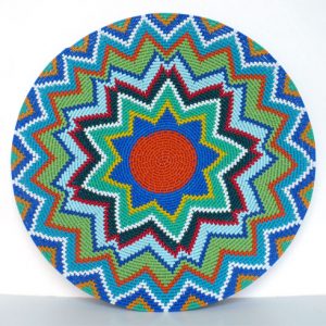 Imbenge Zulu "Hardwire"Wire Basket - geometric style