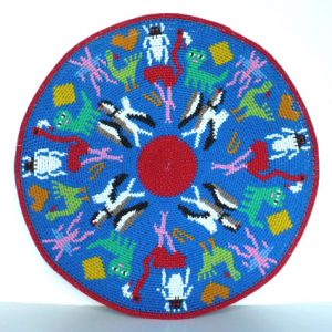 Imbenge Zulu "Hardwire"Wire Basket - pictorial style