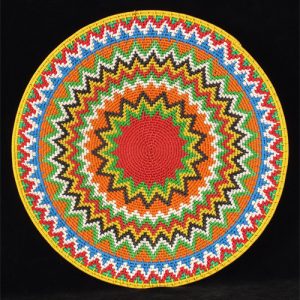 Imbenge Zulu "Hardwire"Wire Basket - geometric style