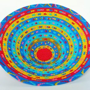 Imbenge Zulu "Hardwire"Wire Basket - geometric style
