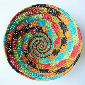 Imbenge Zulu Telephone Wire Basket (bowl shape)