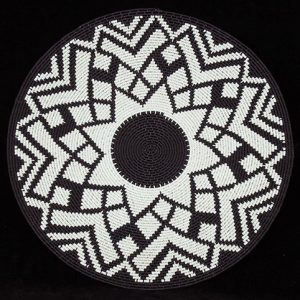 Imbenge Zulu "Hardwire"Wire Basket - geometric style