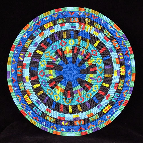 Zulu "Hardwire"Wire Basket - pictorial style
