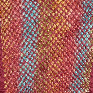 Multi-color Bandhani Silk Scarf 