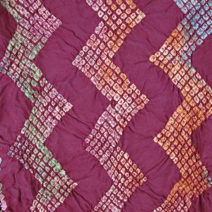 Multi-color Bandhani Silk Scarf 