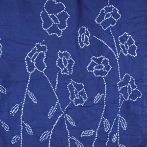 Indigo Bandhani Cotton Scarf 