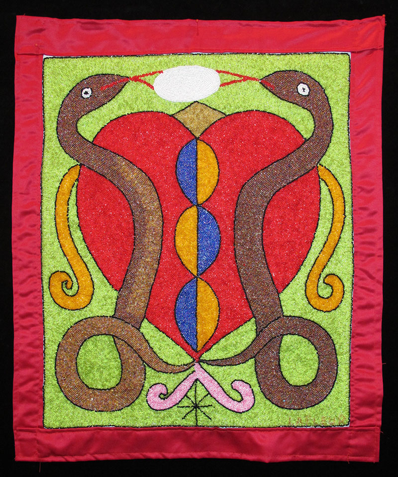 Dambala and Erzulie Vodou Flag