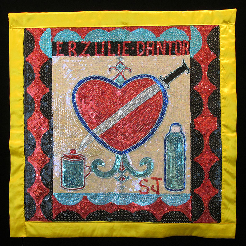 Erzulie Dantor Vodou Flag