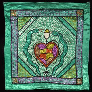 Dambala and Erzulie Vodou Flag