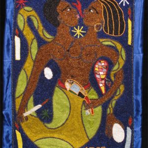 "Dambalah Haida Wedo" Beaded Drapo