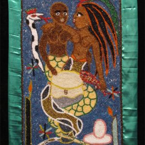 "Dambalah - Haida" Beaded Drapo Vodou (Vodou flag)
