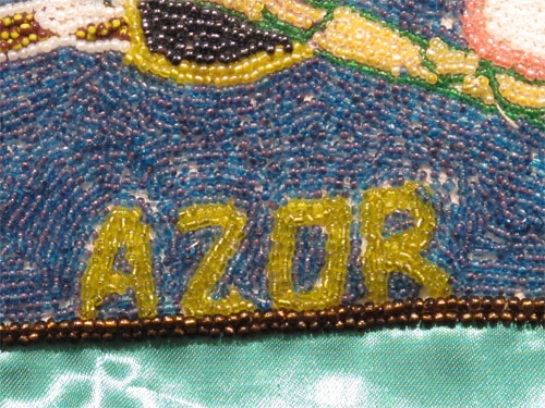 "Dambalah - Haida" Beaded Drapo Vodou (Vodou flag)