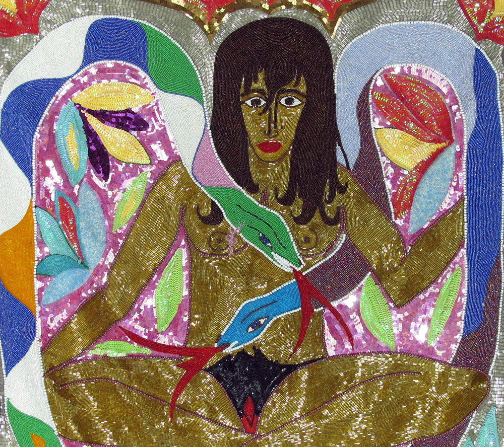 Ayida Wedo/Snake Woman - Vodou Flag