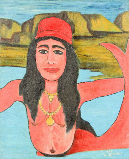 La Sirene Contemplating a Forlorn Landscape