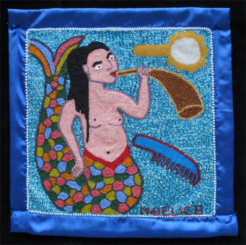 "La Sirene" Vodou Flag