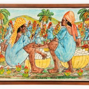 Un Marché - Oeufs et Tomates