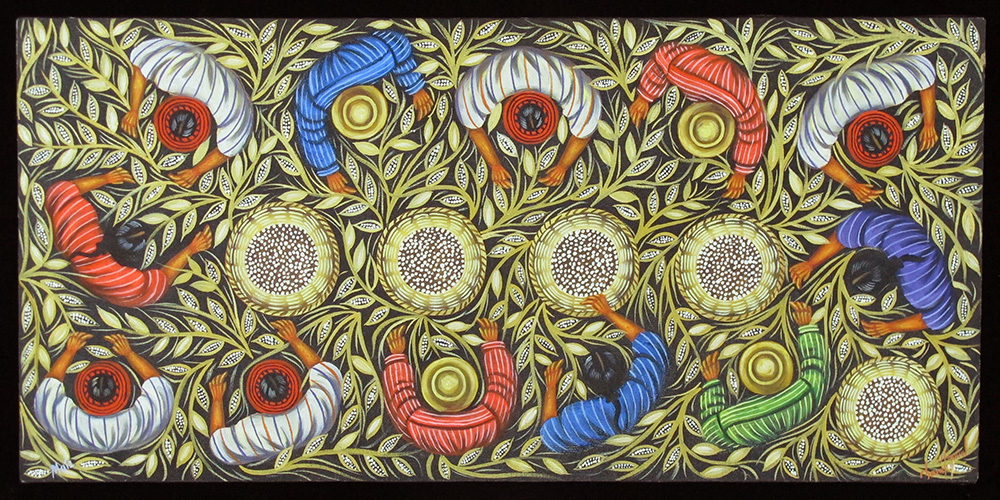 Harvesting Corn (Bird's Eye View)