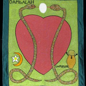 Dambala and Erzulie Vodou Flag