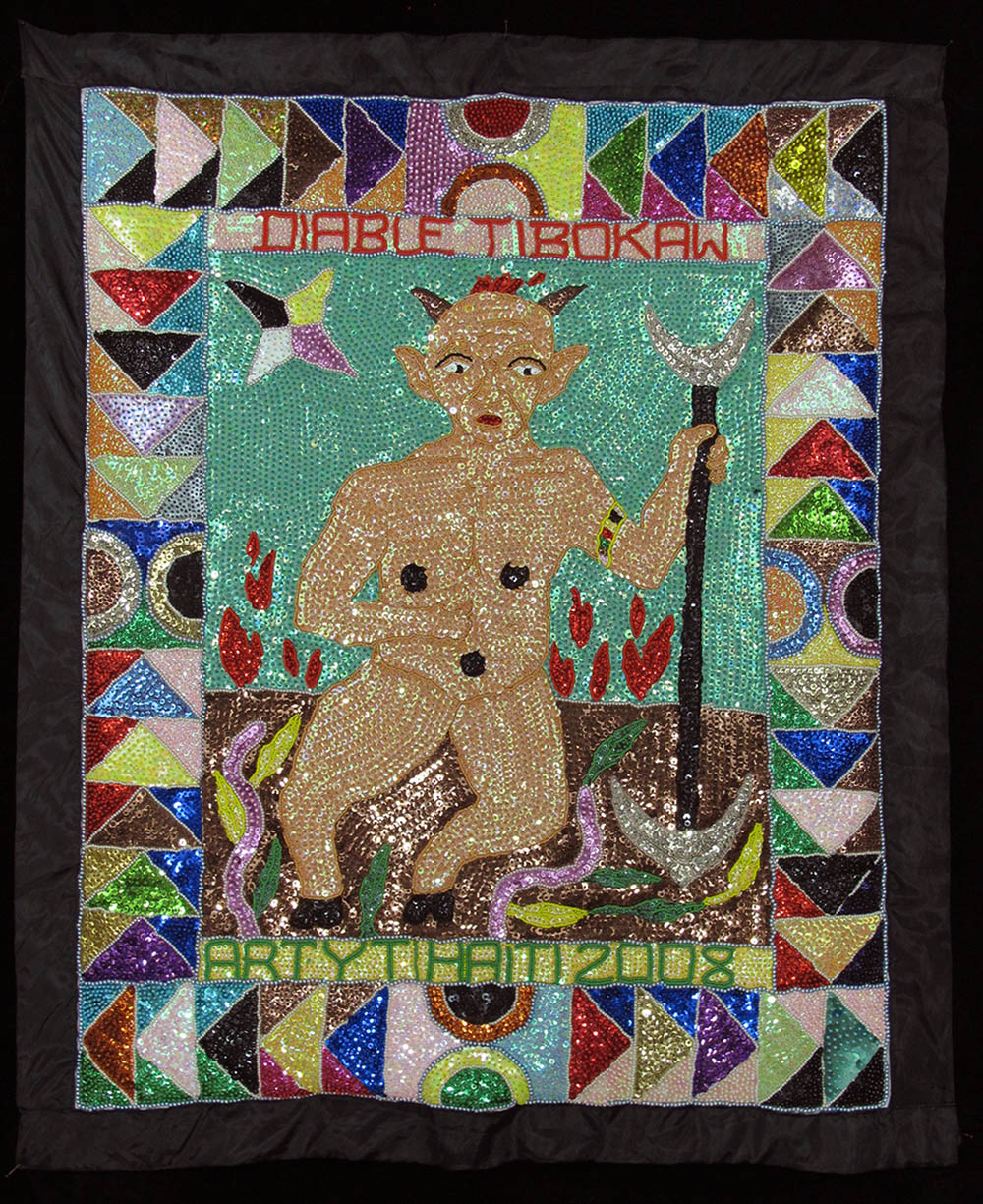 Diable Tibokaw Vodou Flag