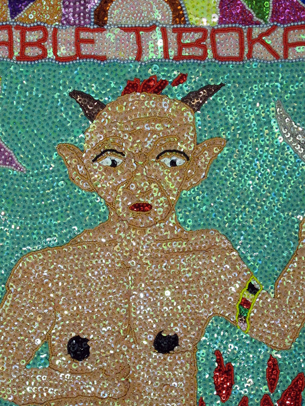 Diable Tibokaw Vodou Flag