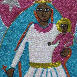 "Virgen de la Caridad/Oshun" Vodou Flag