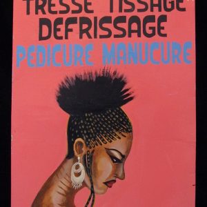 COIFFURE MA LUMIERE - TRESSE TISSAGE DEFRISSAGE - Two-Panel Hair Sign