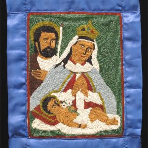 Nativity -  Haitian Sequinned Flag