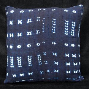 Indigo Tie-dye Pillow from Burkina Faso