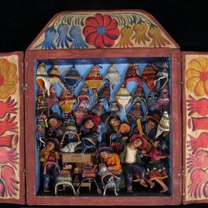 Tienda de Chullos (Andean Hat Shop) Retablo (Medium)