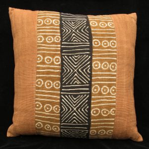 Bogolanfini Mud-cloth Pillow By Habibou Coulibaly