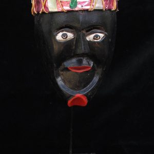 "Negrito" Mask with Crown from Michoacan