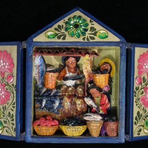 Fish Vendor Retablo