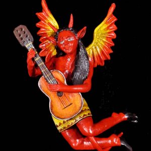 Devil Guitarist Retablo Ornament