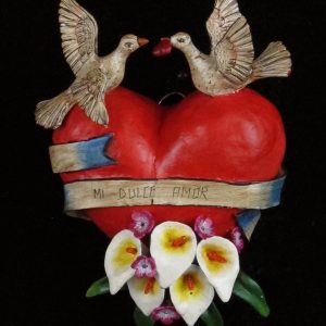 "Mi Dulce Amor" Retablo Heart Ornament
