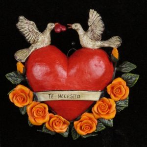 "Te Necesito" Retablo Heart Ornament
