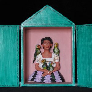 "Yo y mis Pericos" Frida Kahlo Retablo